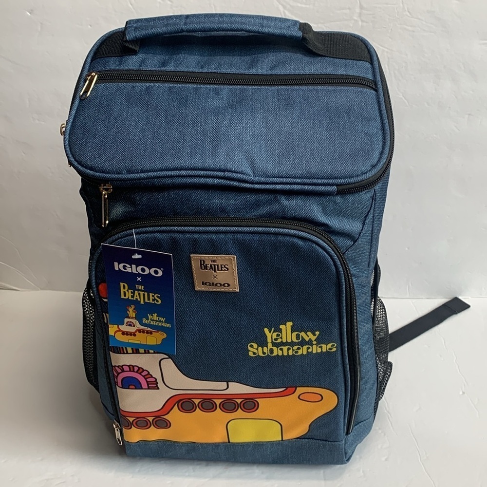 The Beatles Yellow Submarine Backpack 24 Cans Igloo Cooler NWT